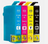 4x Non-OEM 220xl Ink Cartridge for Epson XP220 XP324 XP420 WF2630 WF2650 WF2660