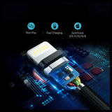 Braided USB Charging Phone Cable Data Cord Charger For iPhone 12 11 7 X 8 6 iPad