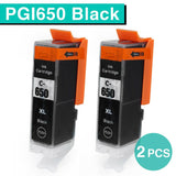 2-10 BLACK PGI-650XL PGI650XL ink cartridges for Canon MG6660 MG5660 MX926