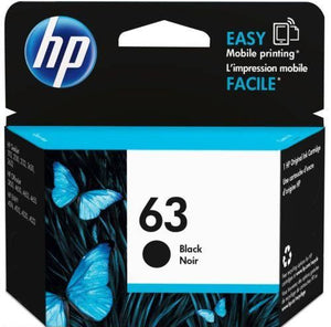 1 Genuine HP 63 Black Ink Cartridge for HP 2131, 3630 Envy 4520, 4520 4524 4522