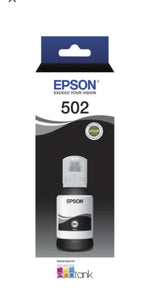 Epson Genuine T502 BLACK Ink Bottle for ET-2700/ET2750/ET3700/ET4750 T03K192 502