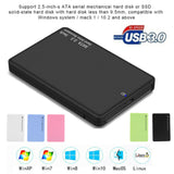 USB 3.0 SATA 2.5" Inch Hard Drive External Enclosure HDD HD Mobile Disk Case Box