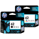 NEW HP #62 or #62XL Black or Colour Ink Cartridge for HP Envy 5640 5540 7640,OJ 5740