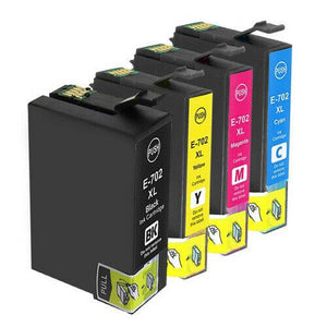 NON GENUINE Epson 702XL 4 Ink Cartridge Value WorkForce Pro WF-3720 WF-3725